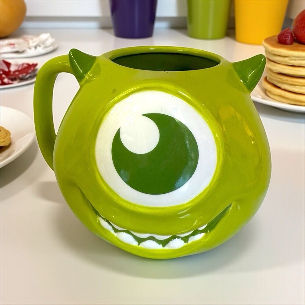 Disney Pixar Monsters Inc - BIOWORLD 3D Green Mike Wazowski 16oz Sculpted Mug